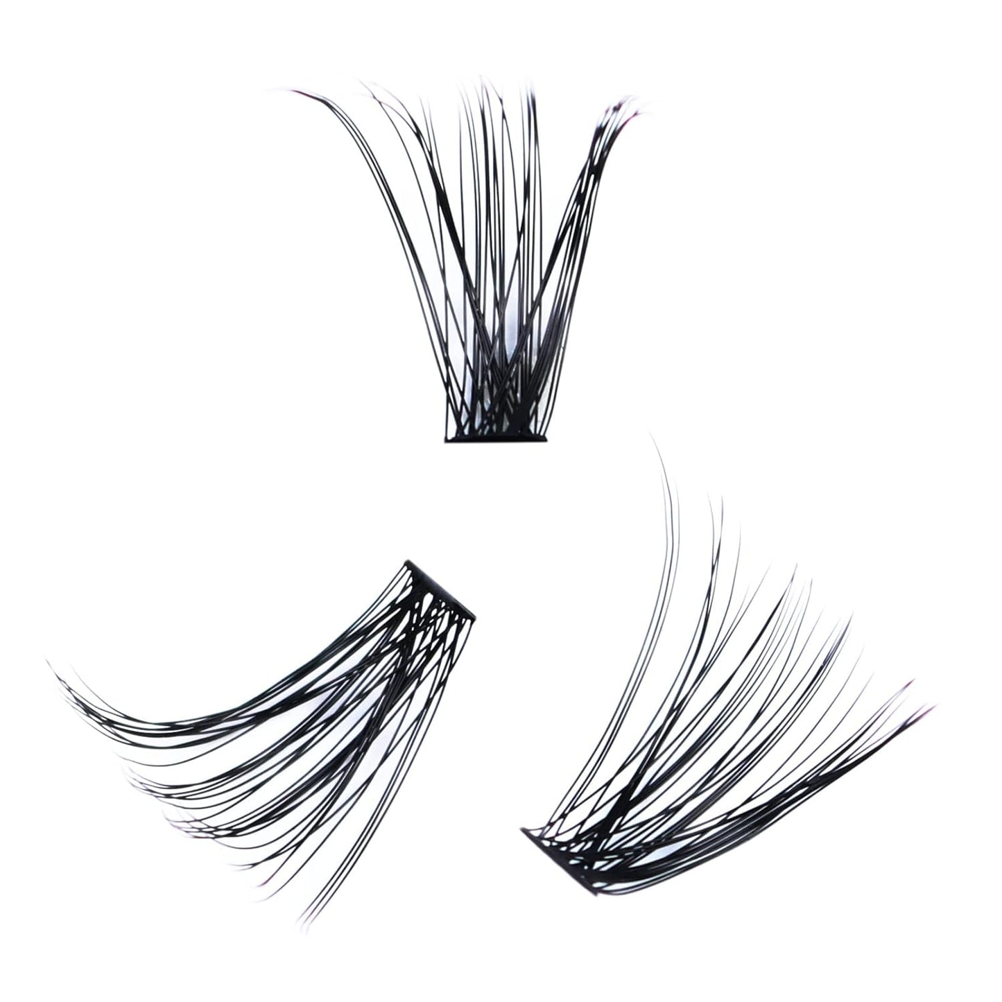 Cluster Eyelash Extensions Mixed LAUBESS Eyelash Clusters 40D Lash Clusters DIY Lash Extension Individual Lashes Natural Cluster Lashes Eyelash Extension (40D-0.07D-8-14mm), Black