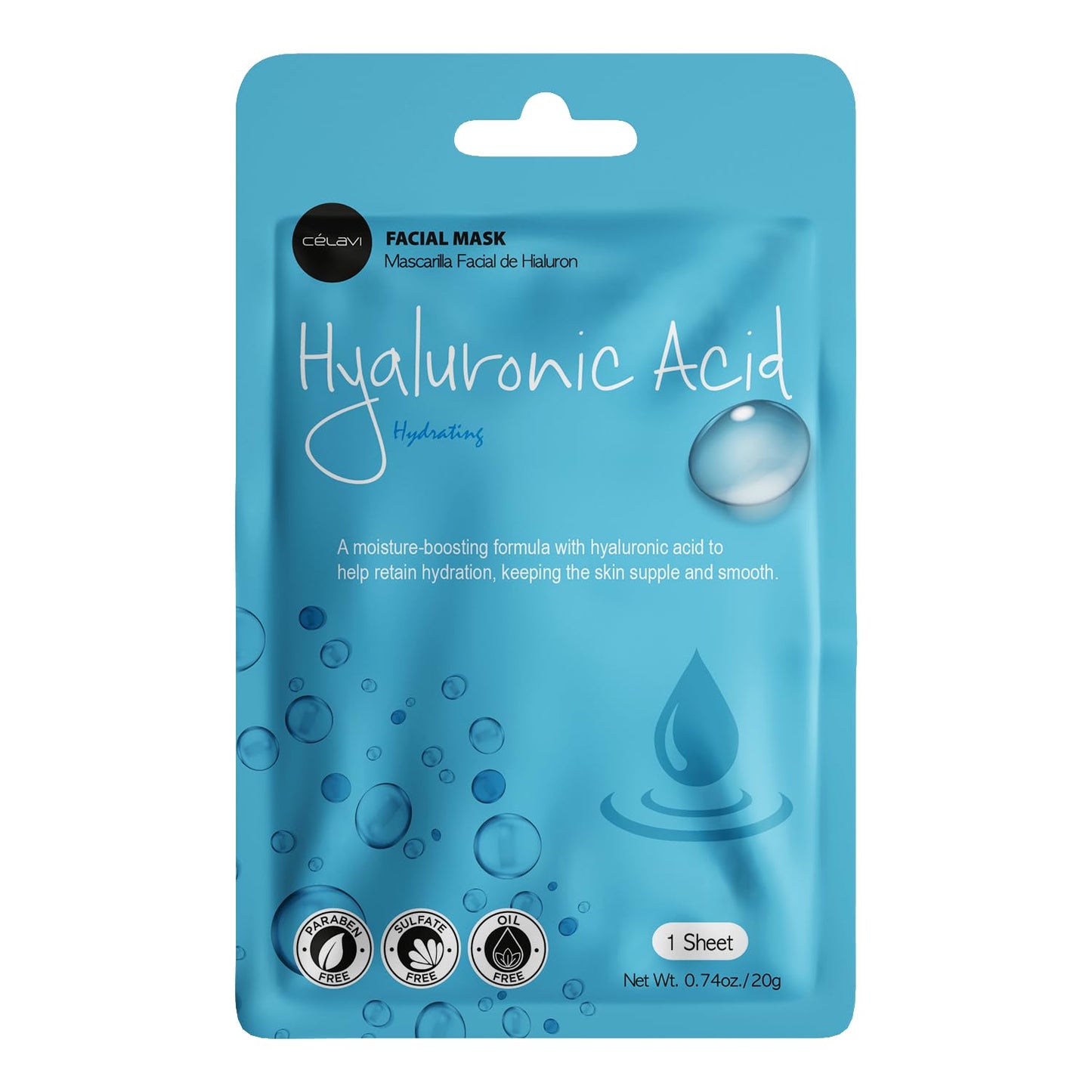 Celavi Essence Facial Face Mask Paper Sheet Korea Skin Care Moisturizing 6 packs for each 6 flavors (New C) K-Beauty Skincare 36 masks in a pack Made in Korea