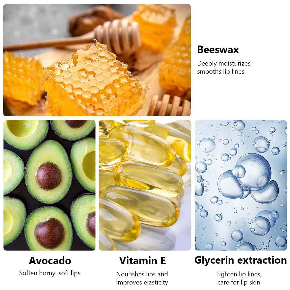 evpct 3Pcs Magic Color Changing Lipstick Long Lasting Waterproof 24 Hours Original for Women, Peach Strawberry Grape Pink PH Mood Permanent Color Changing Lipstick Lip Balm Gloss, labial magico