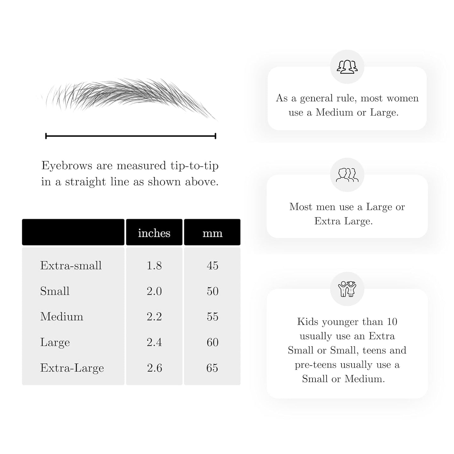 (10 pairs) Medium Brown Temporary Eyebrow Tattoo - Small Size - Waterproof & Smudgeproof - Assertive Arch Style Eyebrow Stickers - Sheet Lasts up to 30 Days - Won't Work on Existing Brows