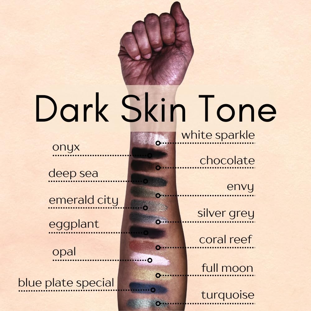 Full Moon Nude Beige Gold Shimmer Glam Single Loose Powder Eyeshadow; Vegan, Talc & Paraben Free