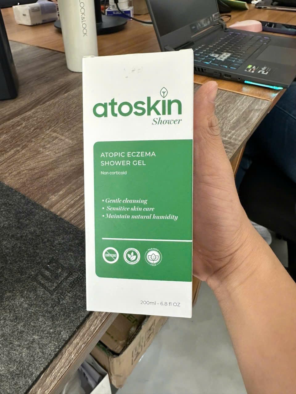 Atoskin Shower & Atoskin Serum - for Eczema, Psoriasis - Daily Body & Skin Care Duo with Botanical Extracts – Helps Improve Dry, Flaky, Itchy Skin