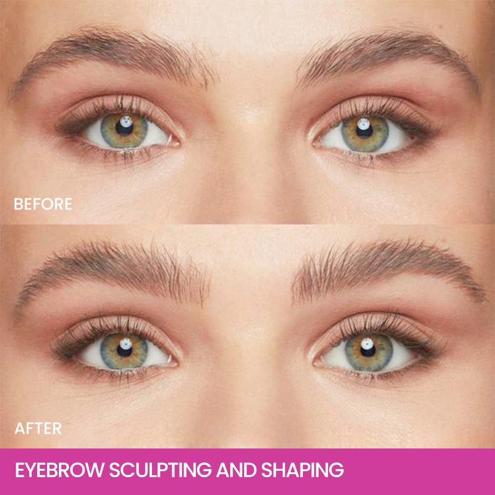 Kaely PROFESSIONAL MAKEUP Brow Glue, Tinted Eyebrow Gel, Eyebrow Mascara Waterproof, gel para cejas a prueba de agua, Eye Brow Fast Sculpt, Vegan & Cruelty-Free, 1Pcs-04 Dark Brown