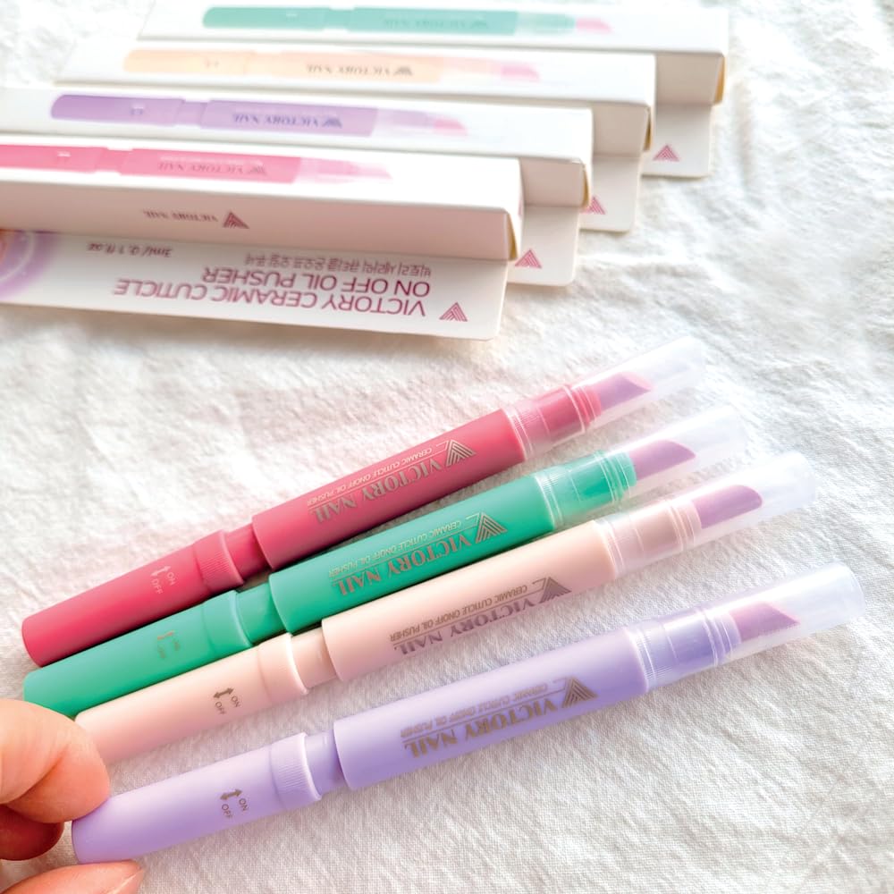 1PCS Ceramic Cuticle On/Off Oil Pusher Cuticle Pusher (Mint)