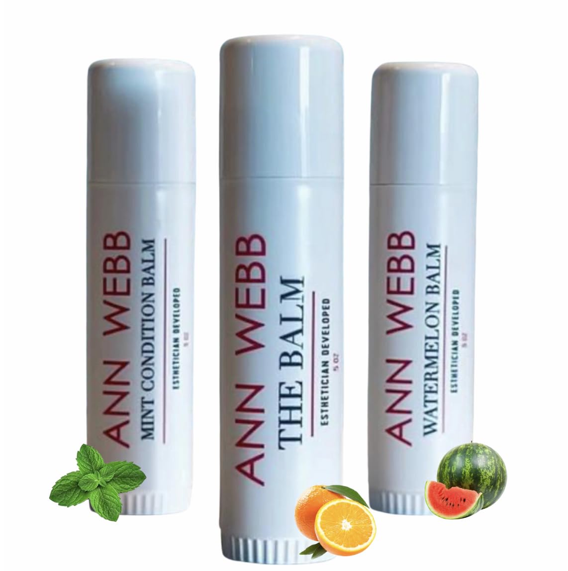 Balm Lip Moisturizer for Dry Lip Care - Organic Lip Balm for Chapped Lips - Anti-aging - UV protecting Lip Repair for Hydrating Lips Oversized - Best Balm Watermelon .5oz