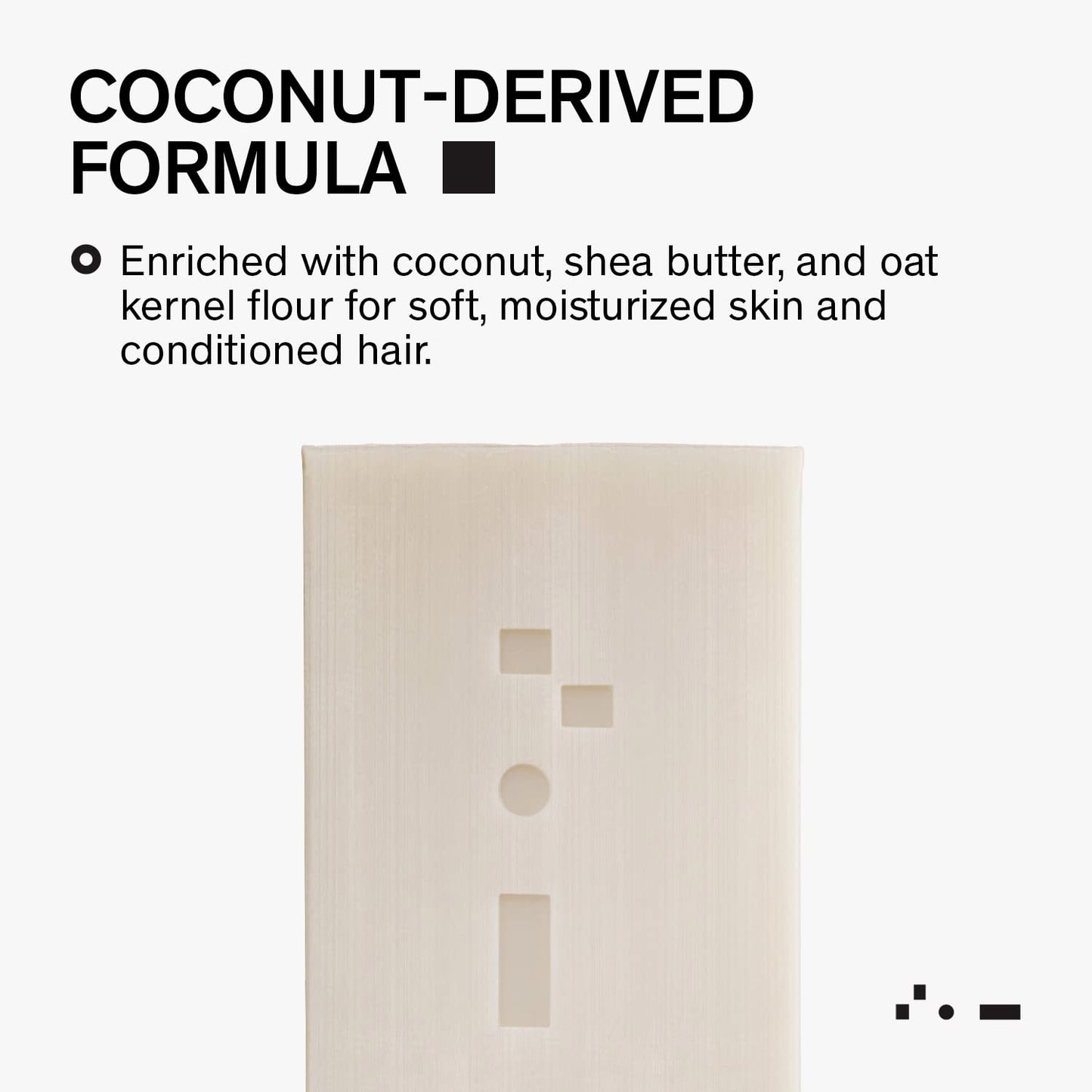 Bravo Sierra All-In-One Citrus & Cedarwood Men's Body and Hair Bar, 3-Pack - Coconut, Shea Butter & Oat Flour for Soft Skin & Healthy Hair, 7 oz