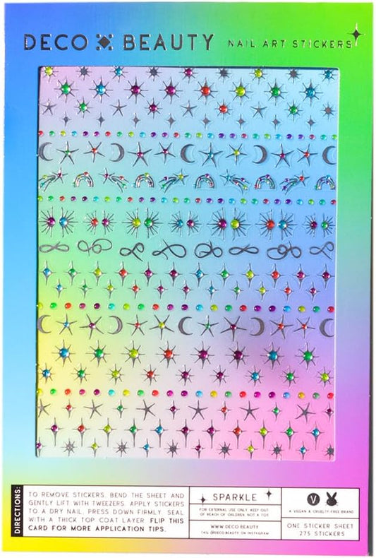 Sparkle Nail Stickers - Trendy, Long-Lasting Nail Art Decals – Easy DIY Application for Salon-Quality Manicures