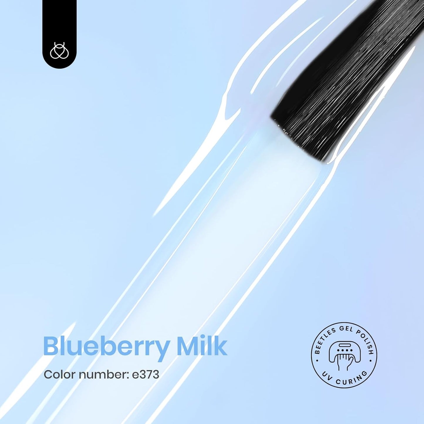 Beetles Blue Jelly Gel Nail Polish, 1Pcs 15ml Blueberry Milk Nails Sheer Neutral Translucent Hazy Blue Gel Polish Soak Off Summer Nail Art Manicure Salon Home DIY Nail Uv Lamp 0.51 fl.Oz