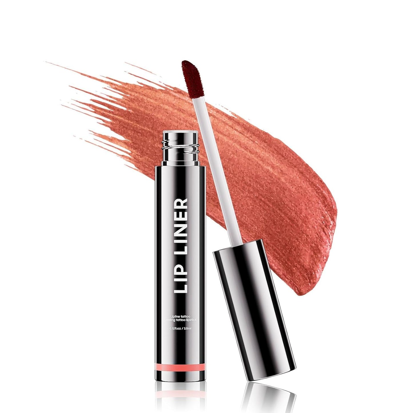 Lip Liner Stain Peel off - Waterproof & Long Lasting Peel Lip Stain Non-Stick Cup, Enhancing Complexion & Nourishing for All Skin Types, Create A Natural Lip Color (Rose, 1 Count)