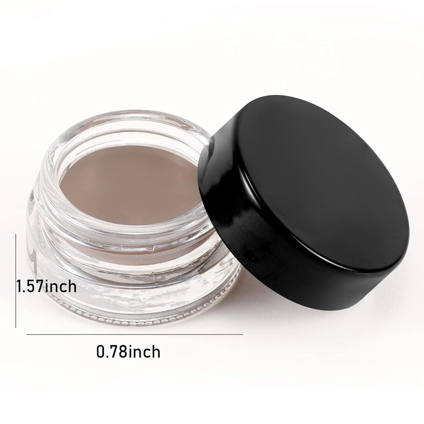 Boobeen Eyebrow Pomade Cream, Waterproof Brow Pomade Gel High Pigmented Long-lasting for Natural Eyebrow Makeup, Suitable for Everyone (Taupe)