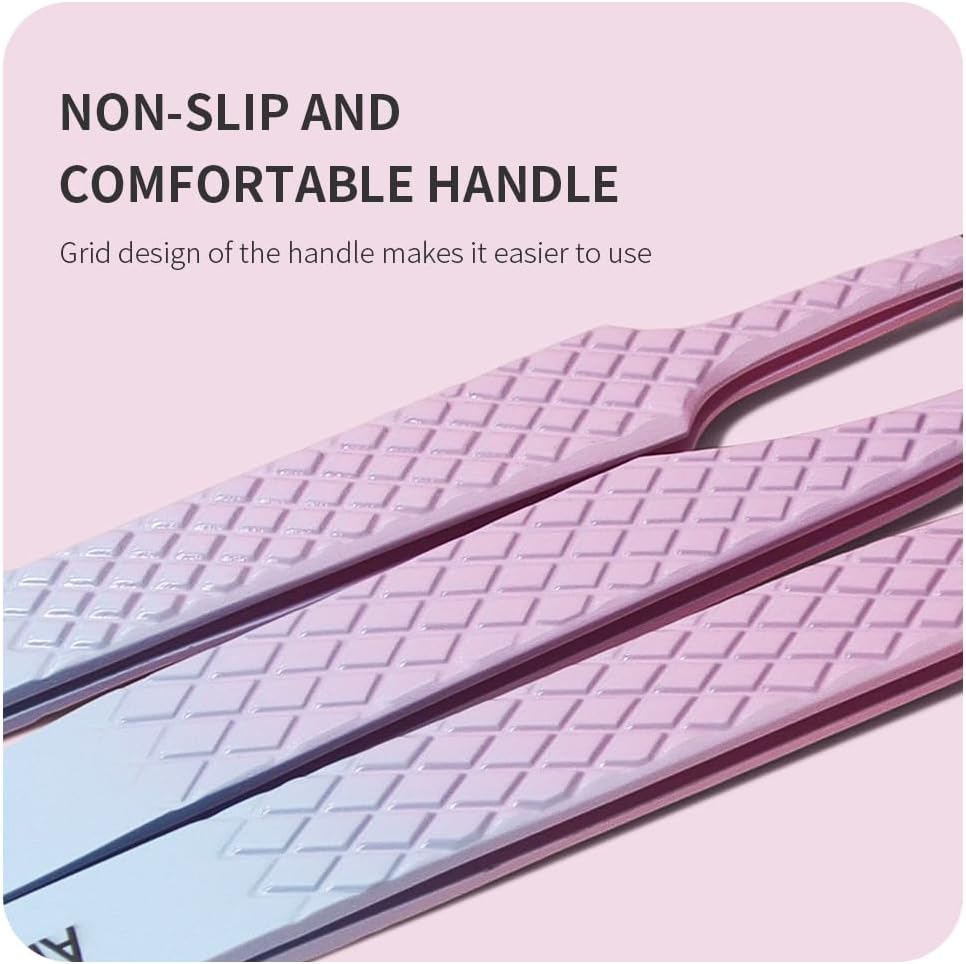 Eyelash Extension Tweezers,Fiber Tip Grip Boot Volume Lash Tweezers,Professional Pointed Lash Extension Tweezers for Easy Lash Application and Removal-F01