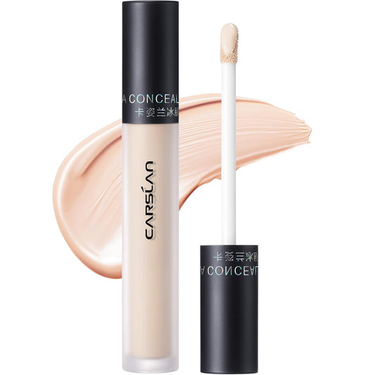Hydrating Concealer - Full Coverage Matte Finish, 16H Long Lasting Corrects Dark Circles, Redness, Blemishes, 01 Ivory