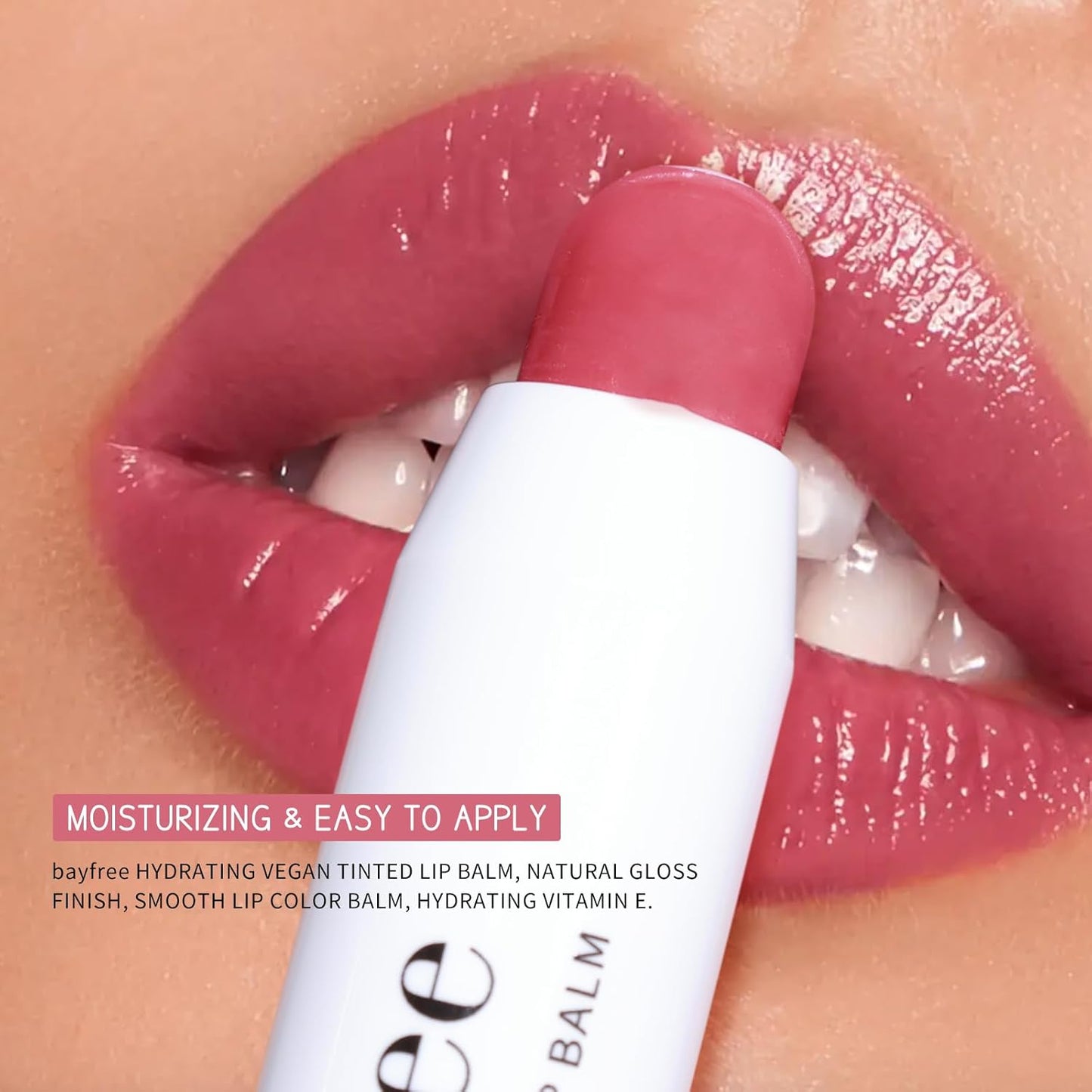 Tinted Lip Balm Plumper, Glossy, Pump Lips, Lightweight, Moisturize & Tint with Jojoba Seed Oil, Vegan Lipbalm Lip Care, Shimmer Orchid