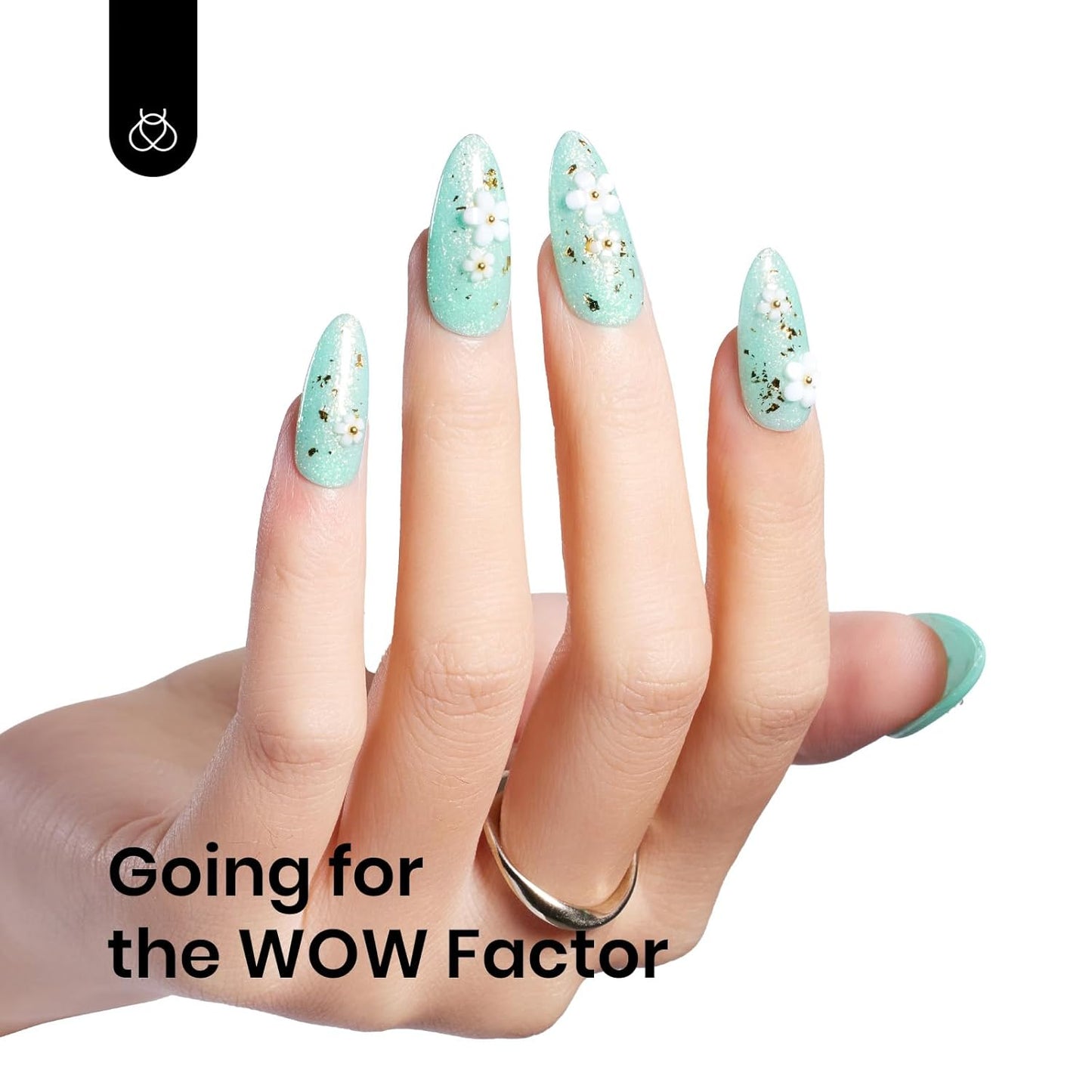 Beetles Mint Green Gel Polish, 1 Pcs 15ml Glitter Green Gel Nail Polish Mermaid Turquoise Shimmer UV Nail Polish Soak Off UV LED Nail Art Design DIY Home