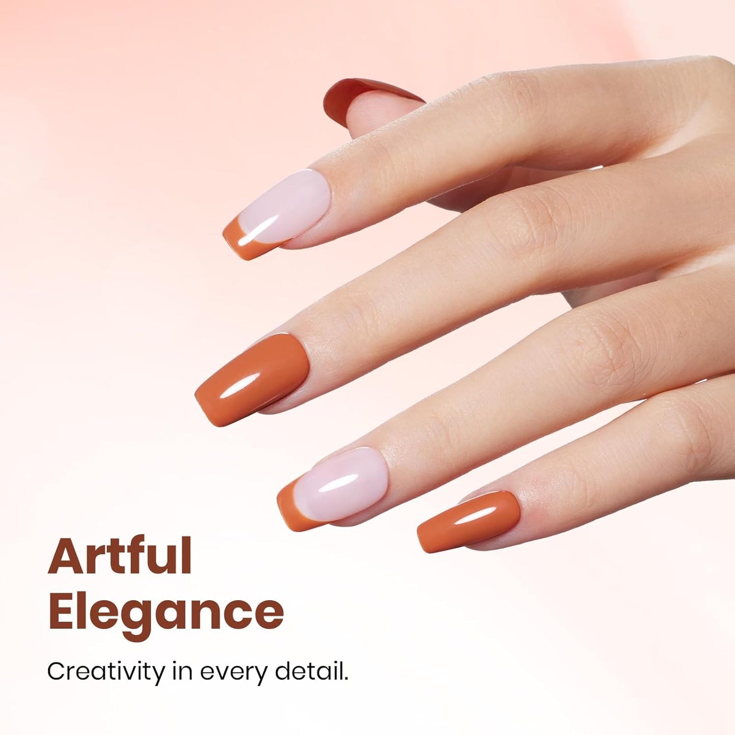 Beetles Orange Gel Nail Polish - 1Pcs 15ml Dark Orange Color Soak Off Gel Polish Nail Art Manicure Salon DIY Uv Lamp Nail Design Decoration at Home