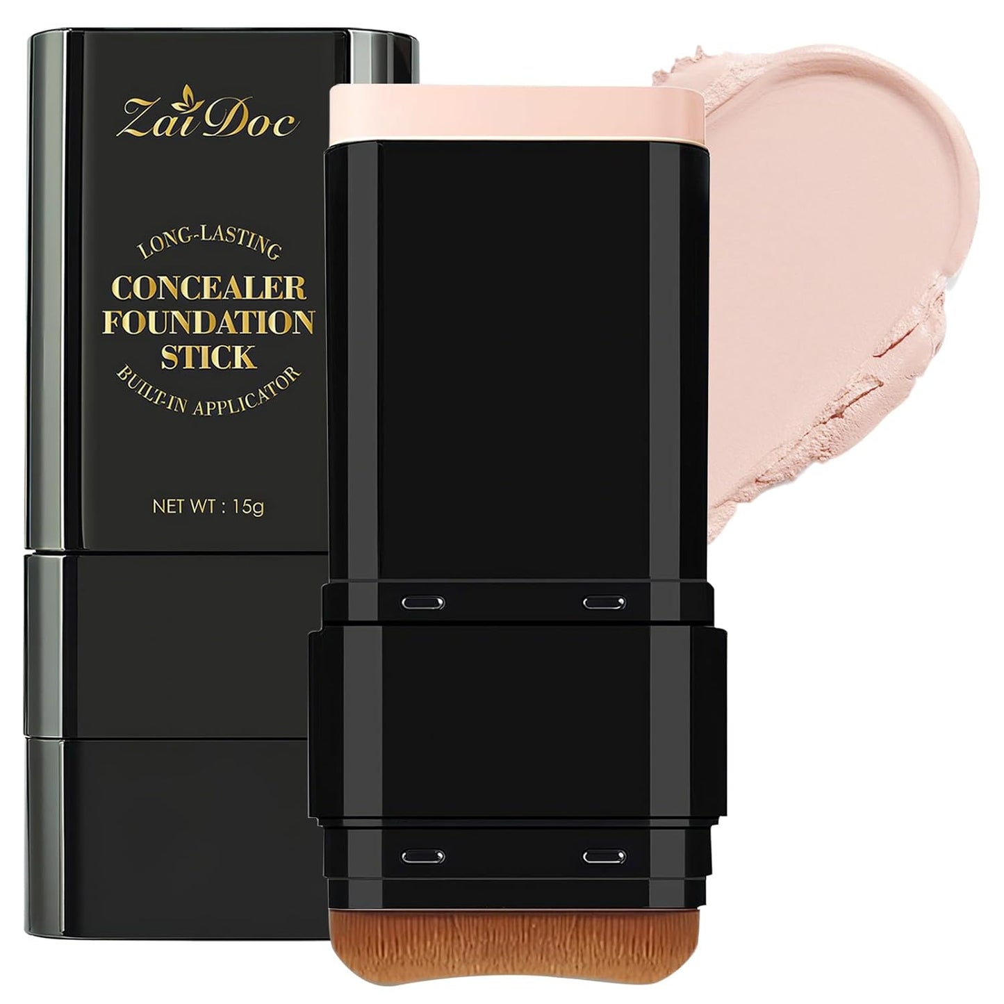 Long-Lasting Concealer Foundation Stick, Creamy Full Coverage, Hydrating Olive & Camellia Formula for Dark Circles & Blemishes, 2.09 oz (01#)