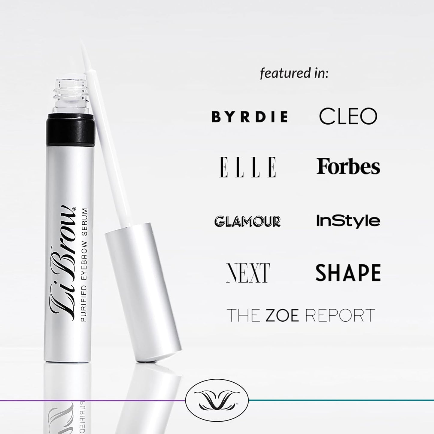 LiBrow Purified Eyebrow Serum to Grow Darker, Fuller, Thicker-Looking Brows - Natural Botanical Extracts, Safe for Sensitive Skin & Thin Overplucked Brows - Vegan & Cruelty-Free (3mL, 90-Day Supply)