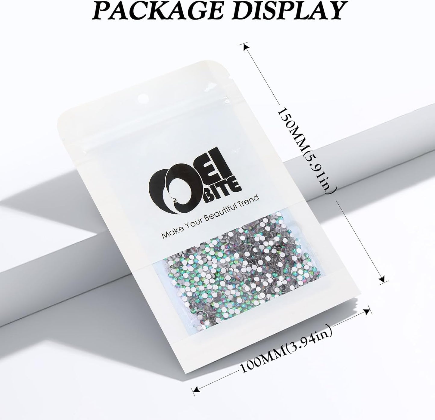 Green Volcano Flatback Rhinestones, Glass Rhinestones for Nail Art and Craft, Glue Fix, Loose Crystal Gemstones(Green Volcano, SS4, 2880pcs, 1.5-1.7mm)