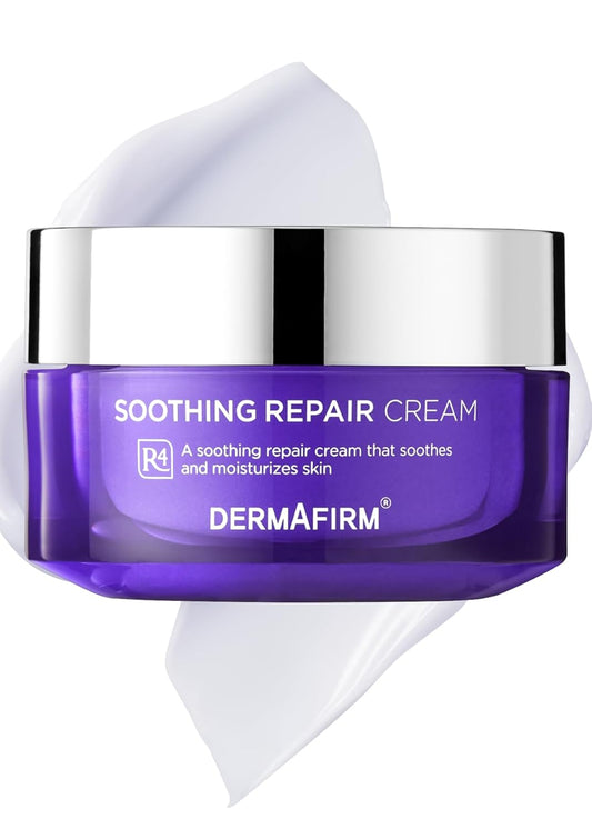 Dermafirm Soothing Repair Hydrating Face Cream R4 | Daily Face Moisturizer Facial Lotion with Eucalyptus, Peptide and Collagen | Gentle for All Skin Types No Animal Trials No Paraben 1.69 fl oz