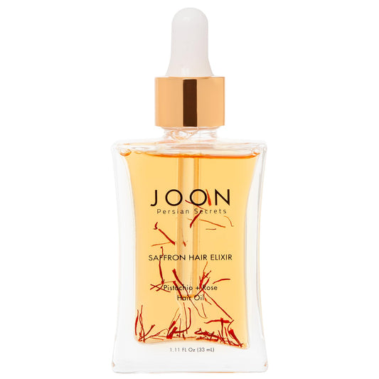 Joon Saffron Hair Elixir Pistachio + Rose Hair Oil, 1.11 Fl. Oz.
