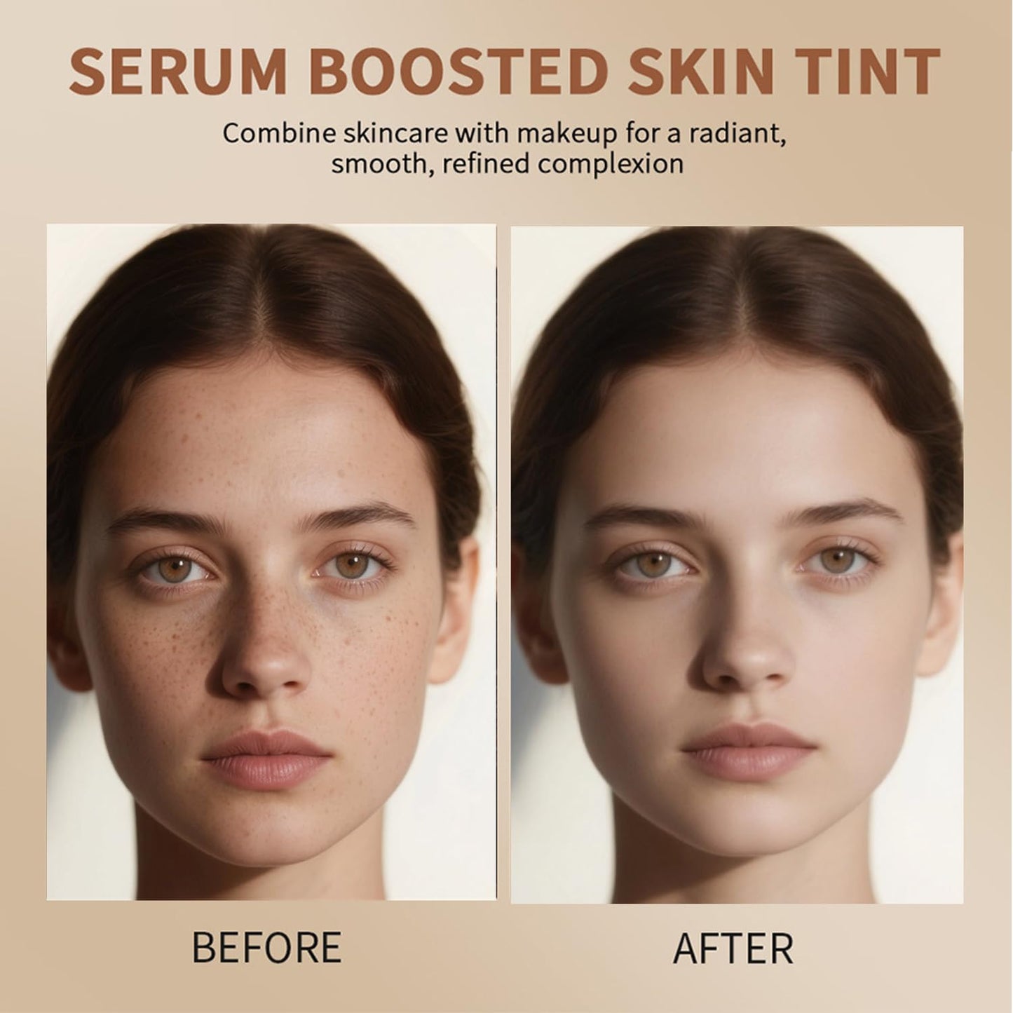 Foundation Stick - Skin Tint & Contour Stick, Serum-Boosted Beauty Balm, Buildable Coverage, Natural Finish, Long-Lasting Wear, For Many Skin Tones (05#)