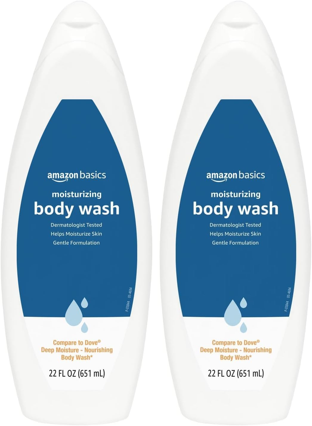 Amazon Basics Body Wash for Moisturizing Skin, Fresh, 22 fl oz (Pack of 2)