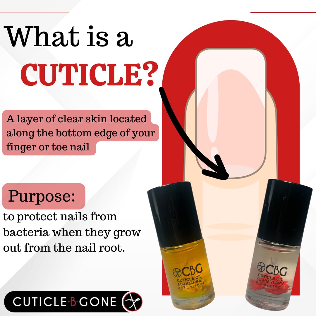 Cuticle Oil for Nails, Hydrating Nail Cuticle Oil, Softens Dry Cuticles, Moisturizes Nail Beds, Conditions Skin, Smooths Rough Edges, Supports Nail Care, Ylang Ylang, 0.27 Fl Oz