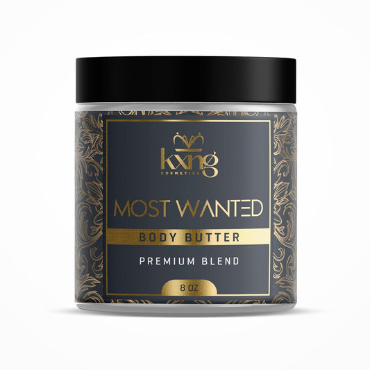 KXNG Cosmetics, Body Butter, Organic Skin Care for Men and Women, Body Moisturizer Lotions and Creams, Raw Shea Butter, Cocoa Butter, Mango, Coconut Oil, Hand, Foot, All Skin Types (Most Wanted XL)