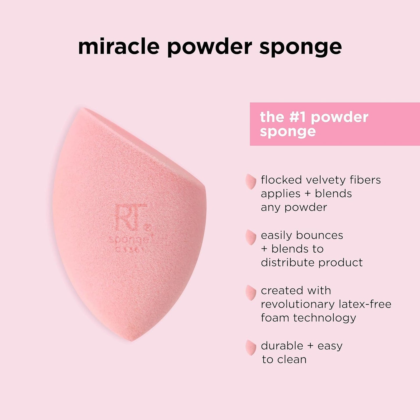 Real Techniques Ultimate Makeup Sponge Trio, Makeup Blending Sponges, For Liquid, Cream, & Powder Products, Powder & Foundation Sponges, Mini Makeup Sponge, Latex-Free Foam, Travel-Friendly, 3 Count