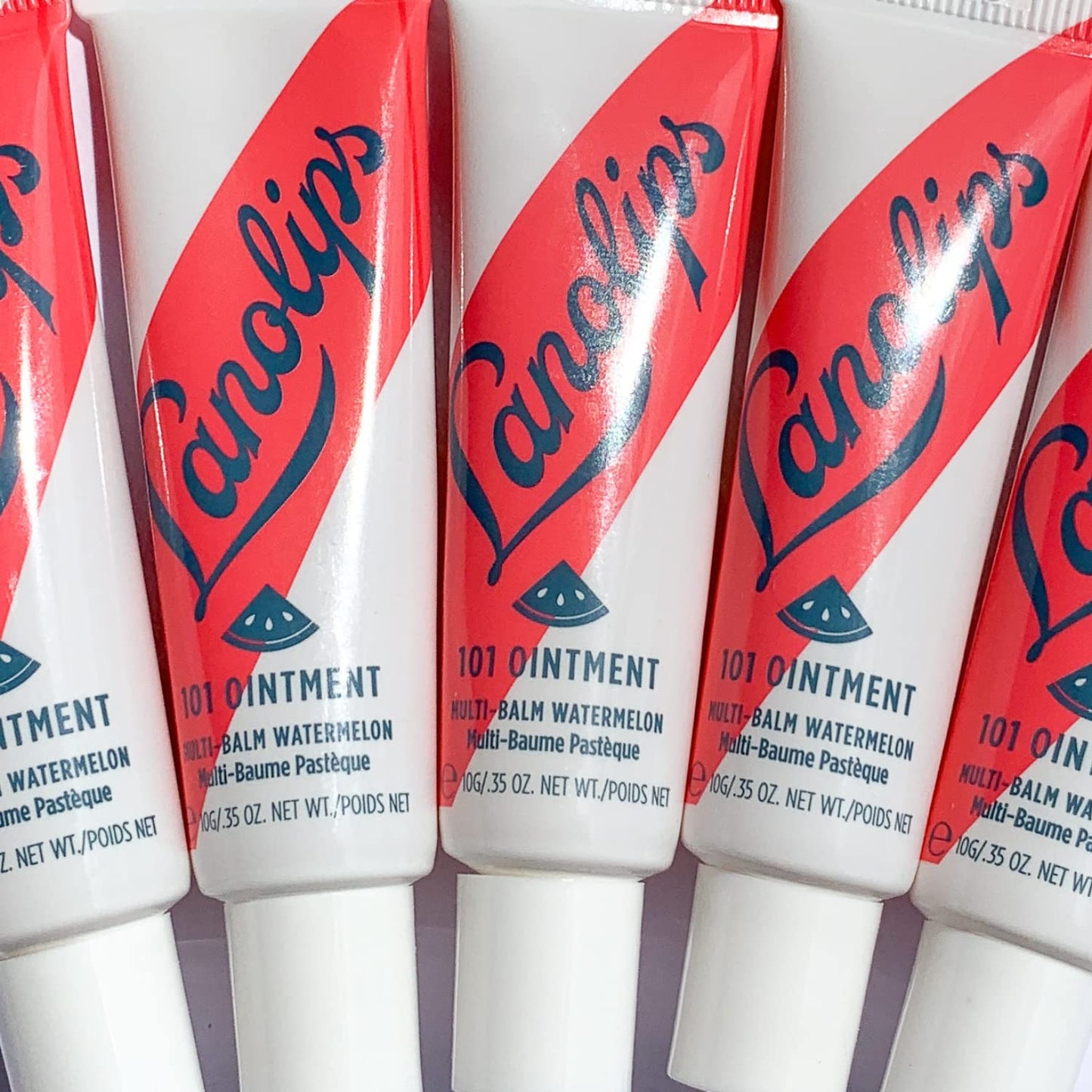 Lanolips 101 Ointment - Lanolin Lip Balm for Smooth, Hydrated & Healthy Lips - Multipurpose Lip Ointment with Lanolin Oil for Dry Lips, Cuticles & More - Watermelon (0.52 oz)