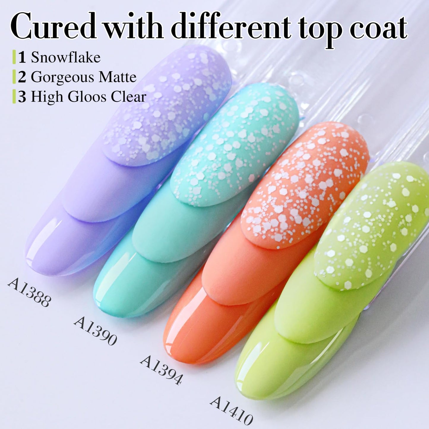 Double Rhythm Pastel Green Gel Polish Sheer Neutral Natural Light Milky Same Color Same Bottle 15ML Jelly UV Nail Art DIY at Home (Pale Green-A1410)