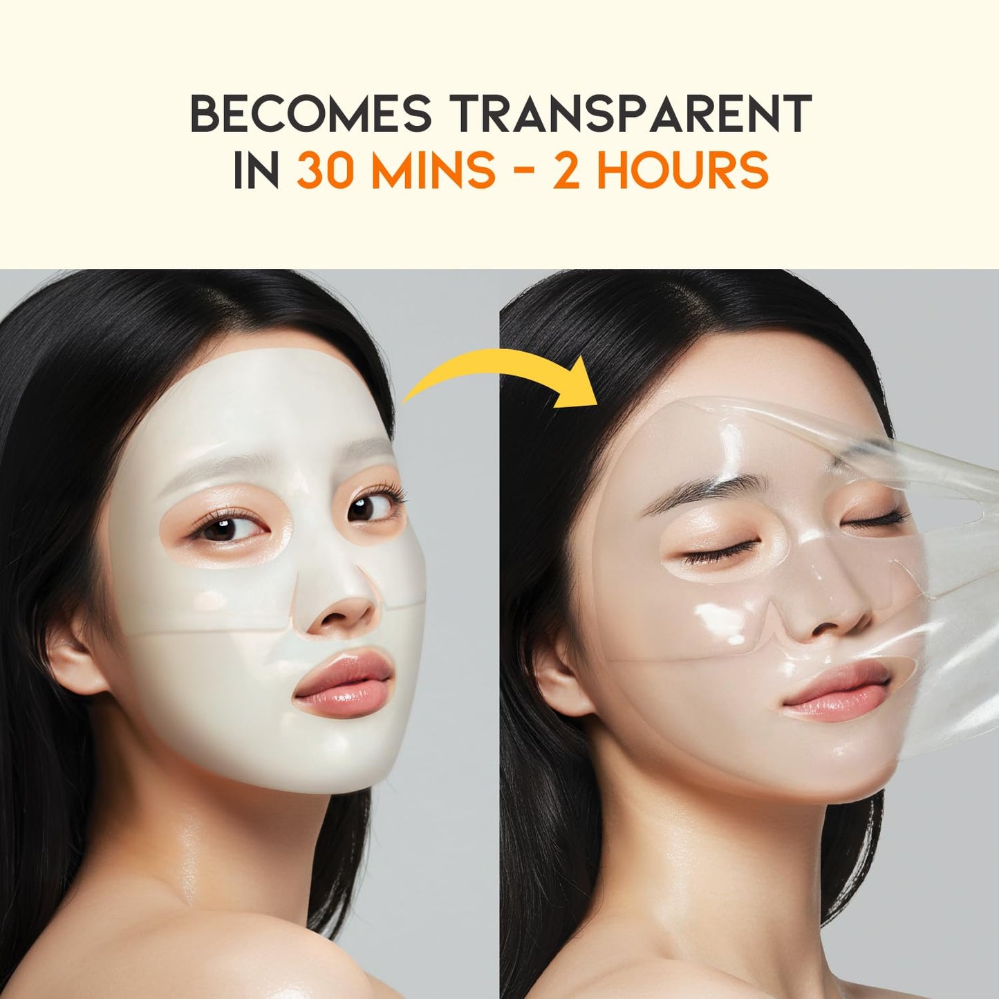 #OOTD Vitamin C Collagen Glutathione Hydrating & Firming Hydrogel Sheet Mask - Radiant Glow Gel Mask and Dull Skin (5pcs)