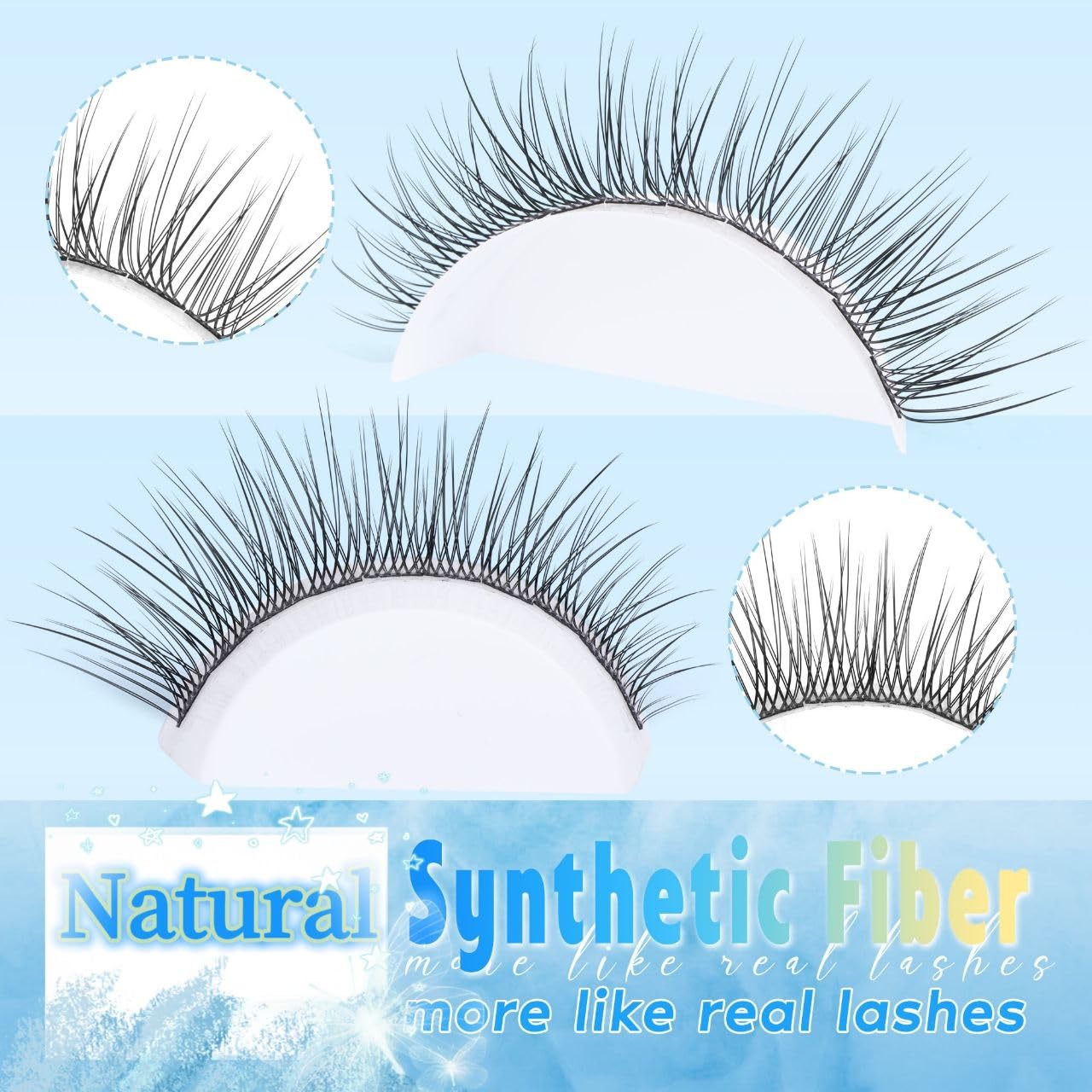 Natural Lash Extension Kit Cluster Lashes Kit Cluster Eyelash Extension Kit 220Pcs C-curly DIY Eyelash Extension Kit Short 10-14MM Individual Lashes Kit with Lash Remover by Newcally