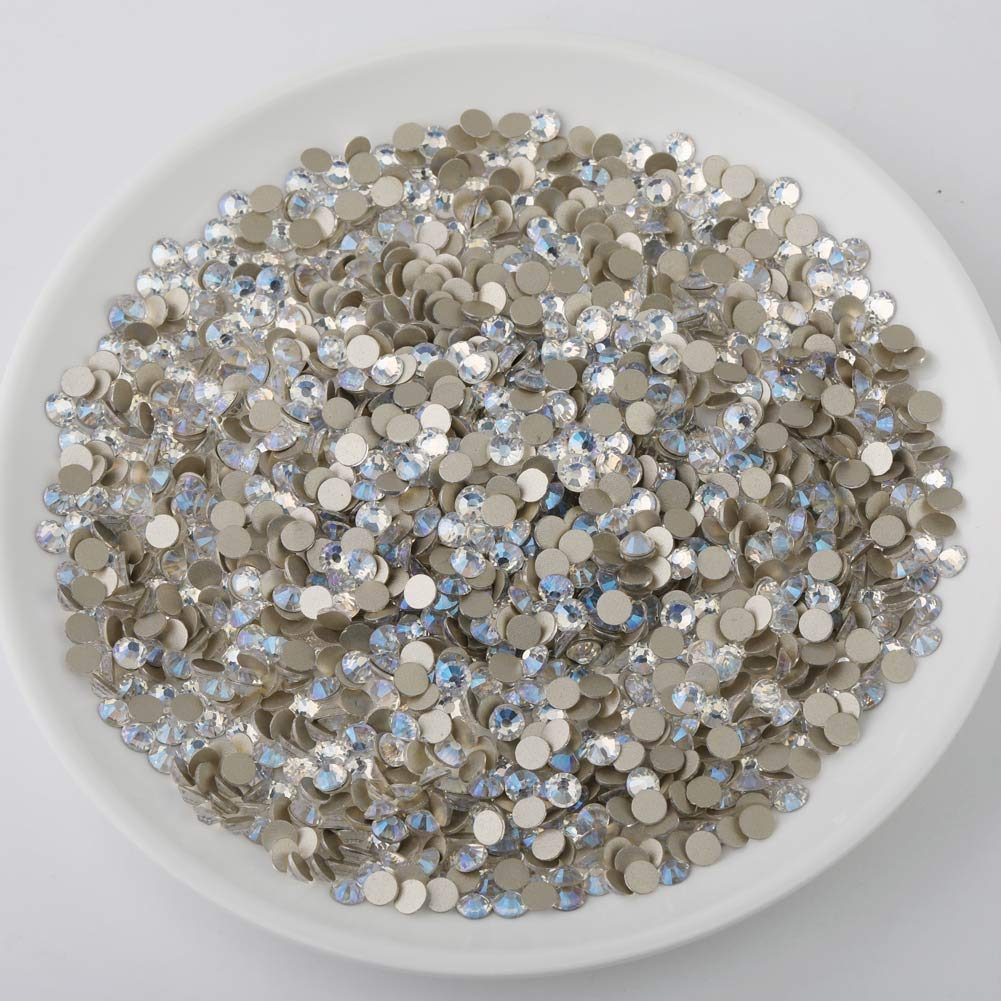 beadsland Flat Back Crystal Rhinestones Round Gems, Blue Moonlight (1.3-1.4mm) SS3/1440pcs