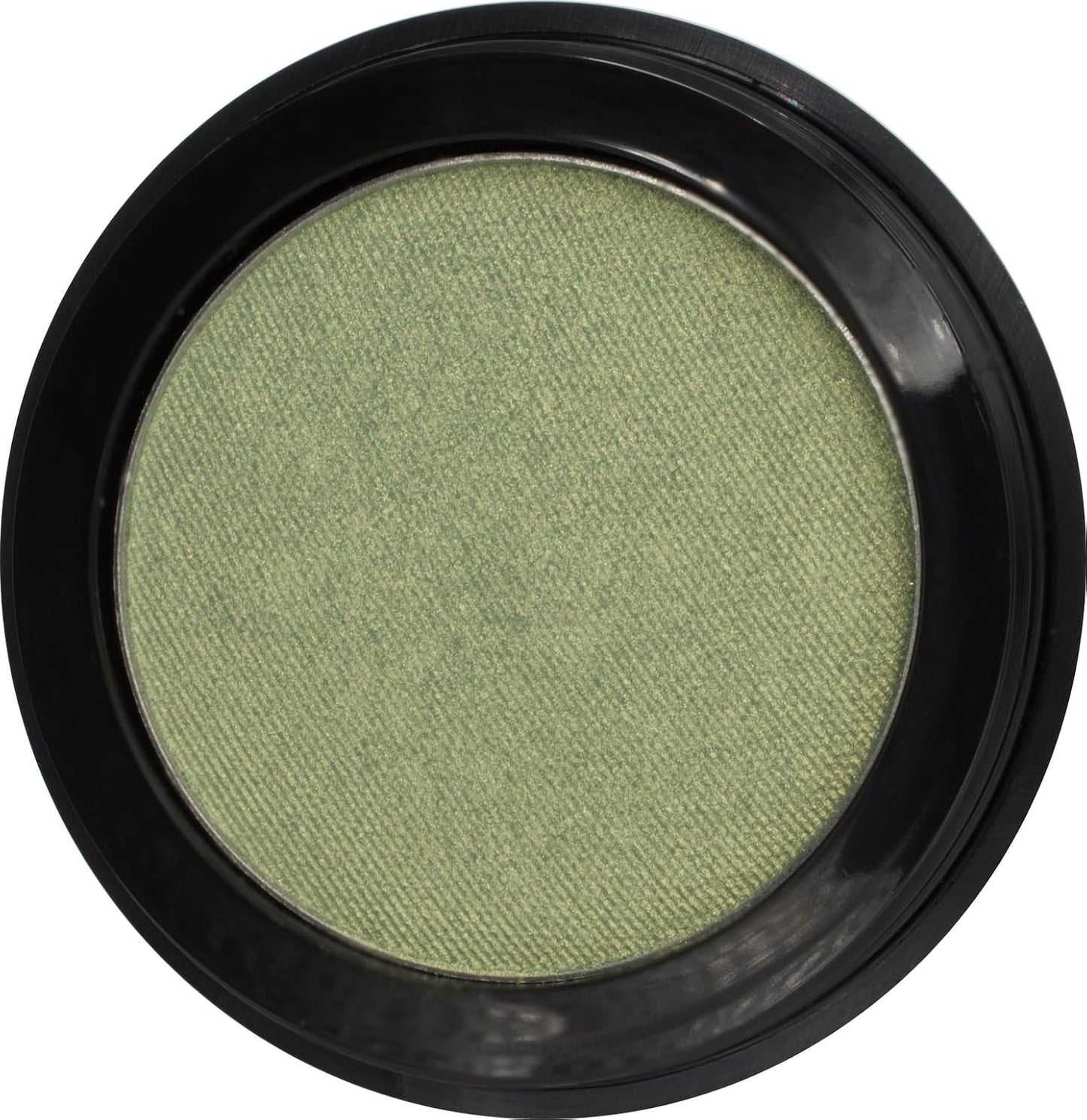 Icy Mint Shimmering Olive Green Gold Pressed Powder Single Vegan Eyeshadow; Talc, Paraben & Cruelty Free
