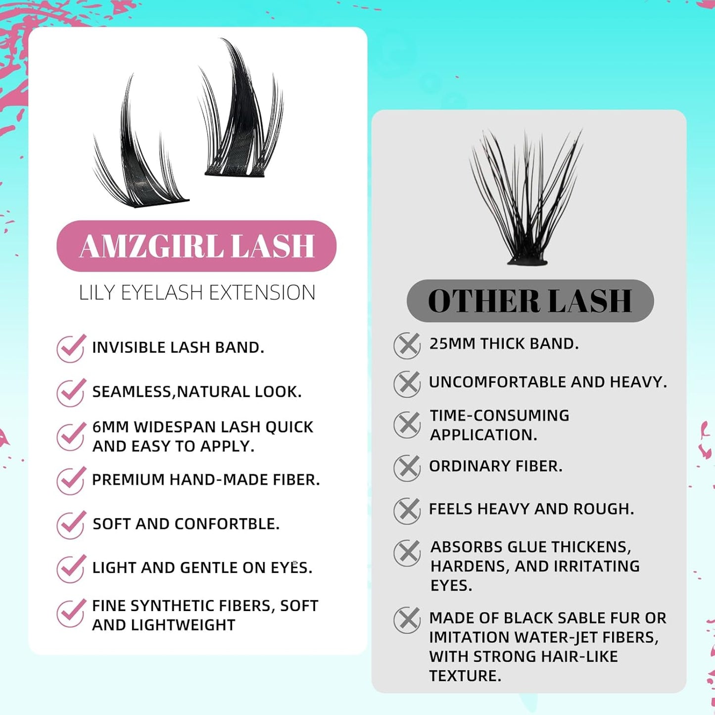 Lash Clusters 160PCS Fairy Eyelash Clusters with Manga Eyelashes Wide Stem Cluster Eyelash Extensions Natural Individual Lashes Cluster for Beginner Use at Home(Lily,C-Mix10-18mm)