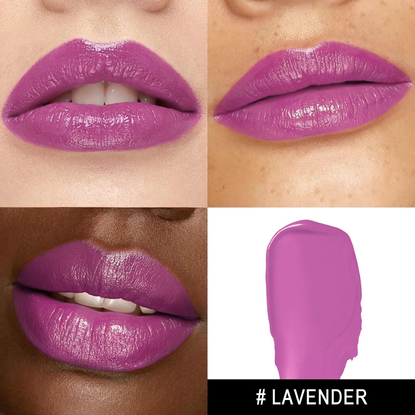 MAKI YIKA Moisture Purple Lipstick for Women Hydrate Lip Gloss for Dry Cracked Lips Weightless Glossy Lip Color Juicy Finish,MA065 Lavender