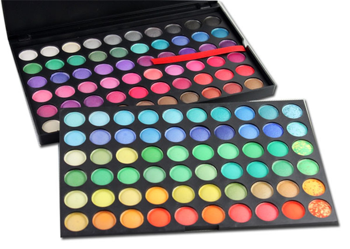 Pro 120 Colors Shimmer and Matte Eyeshadow Makeup Palette Cosmetic Contouring Kit #1 - Ideal for Professional and Daily Use