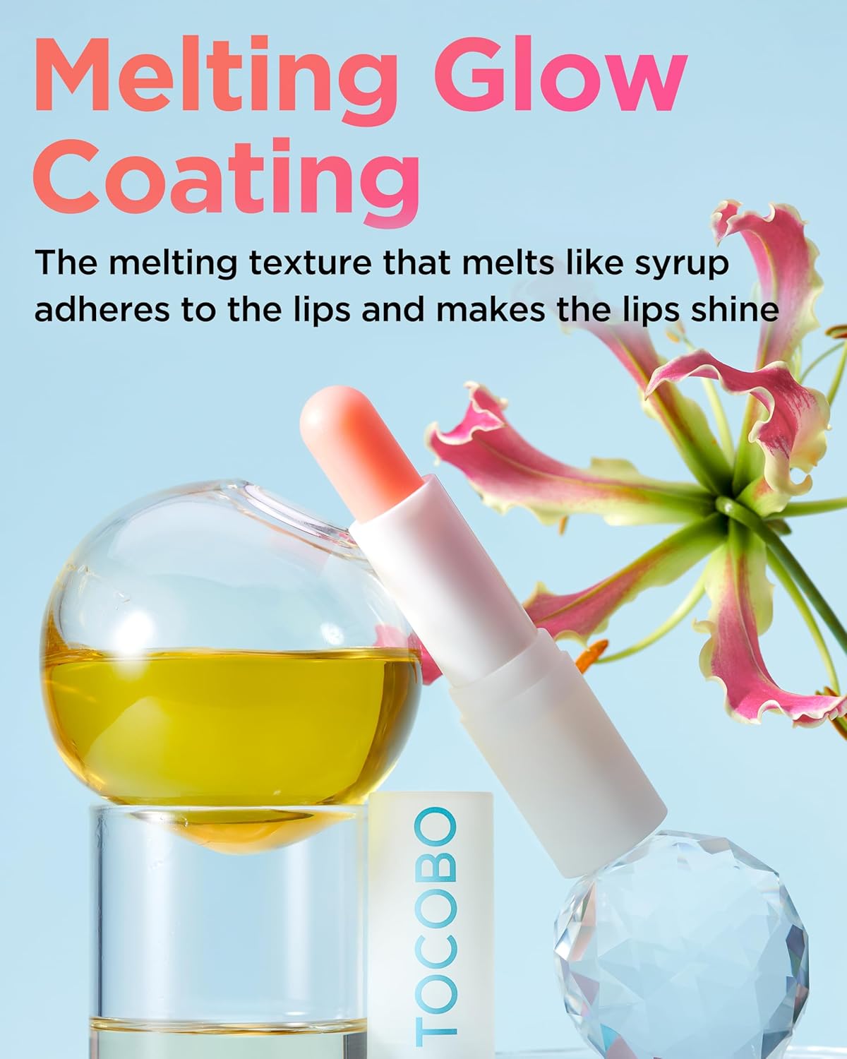 TOCOBO Glass Tinted Lip Balm 012 Better Pink – Vegan Korean Lip Care for Deep Hydration - Tinted Glass Glow Moisturizing with Lovely Soft Pink Color - Non-Sticky Radiant Finish, 0.12 oz.