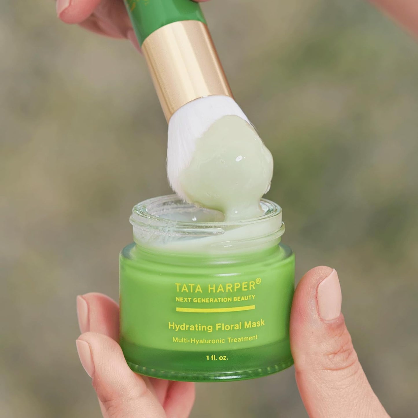 Tata Harper Hydrating Floral Face Mask, Multi-Hyaluronic Acid Redness Reducing Mask, 30ml