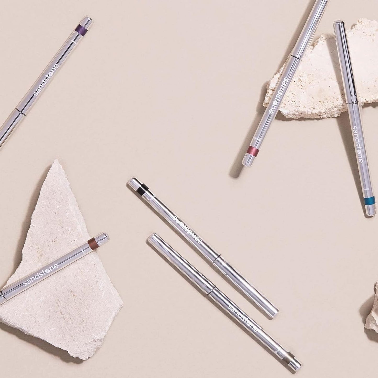 Hypoallergenic Waterproof Eyeliner - Fragrance Free Metallic Eye liner - Vegan and Cruelty Free Eye Pencil - Eyeliner Pencil for Sensitive Eyes (Blue Ice)