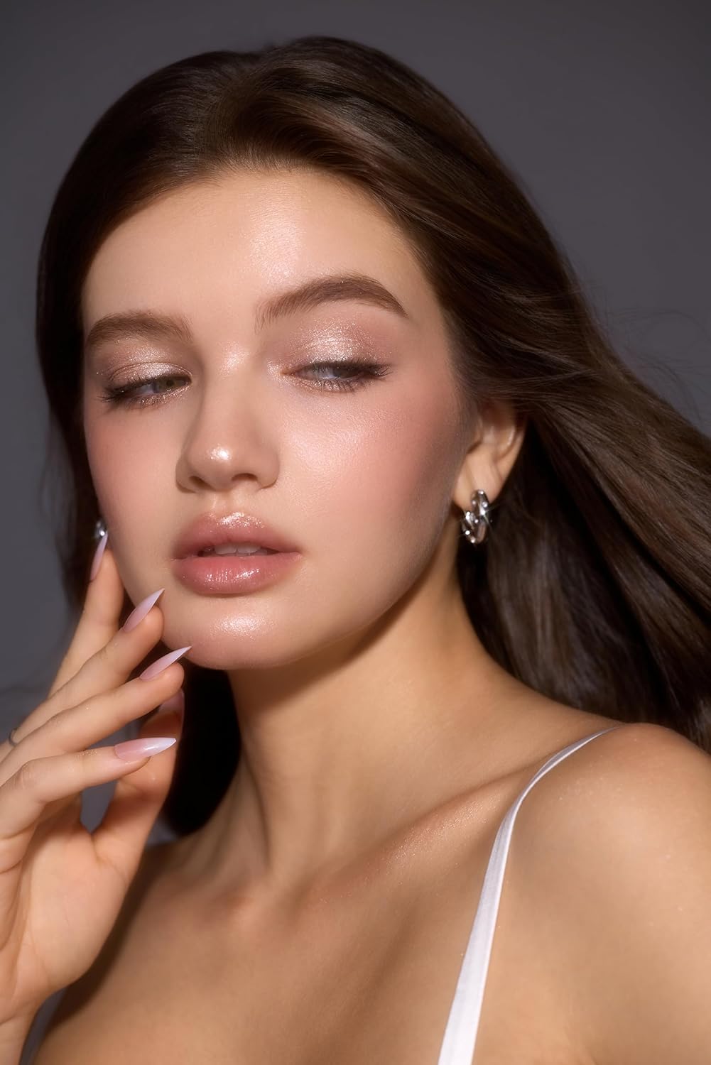 SHEGLAM Crystal Jelly Glaze Stick Eye Shadow Stick Eyeliner Brightener Pencil Crayon with Brush Easy to Blend Long Lasting Shimmer Eyeshadow-Champagne Gleam