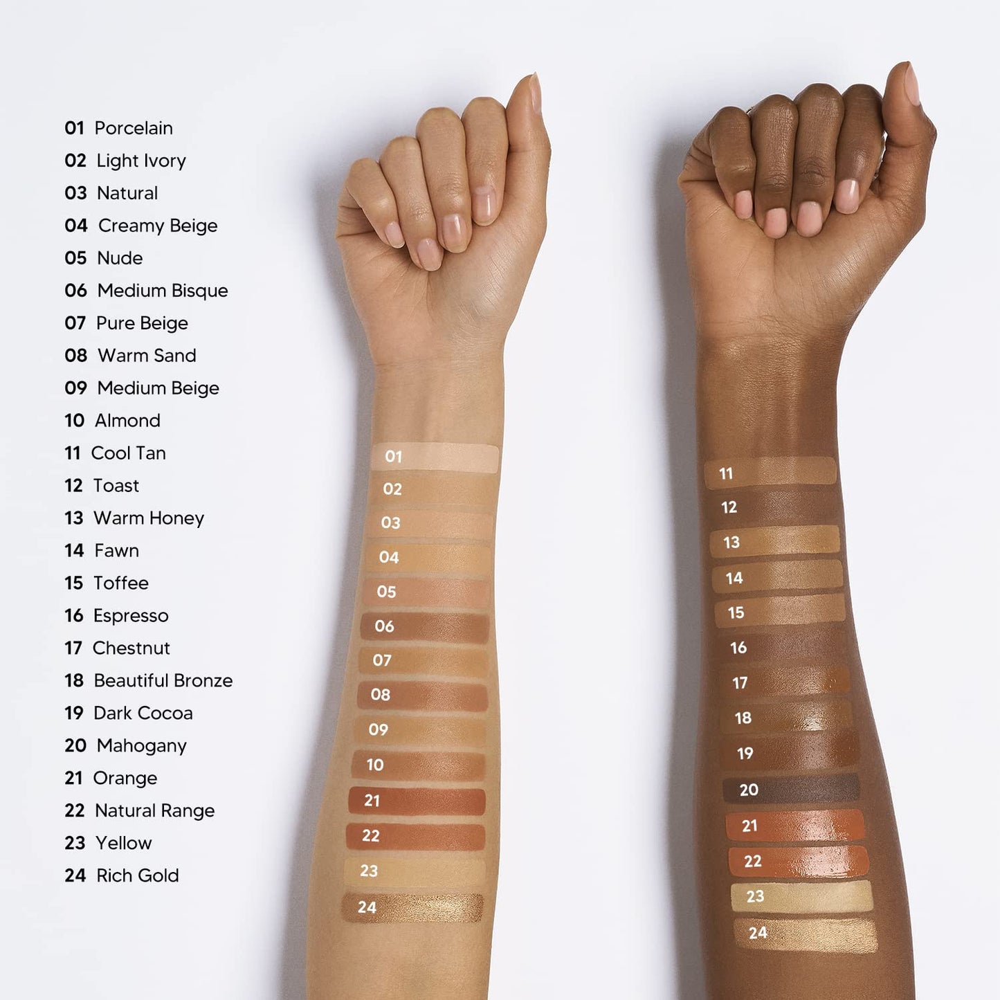 Ruby Kisses HD Concealer & Foundation Brush Flawless Full Coverage Face Makeup Lightweight Highlighter Long Lasting Under Eye Conceals Contour Corrector (Warm Sand)