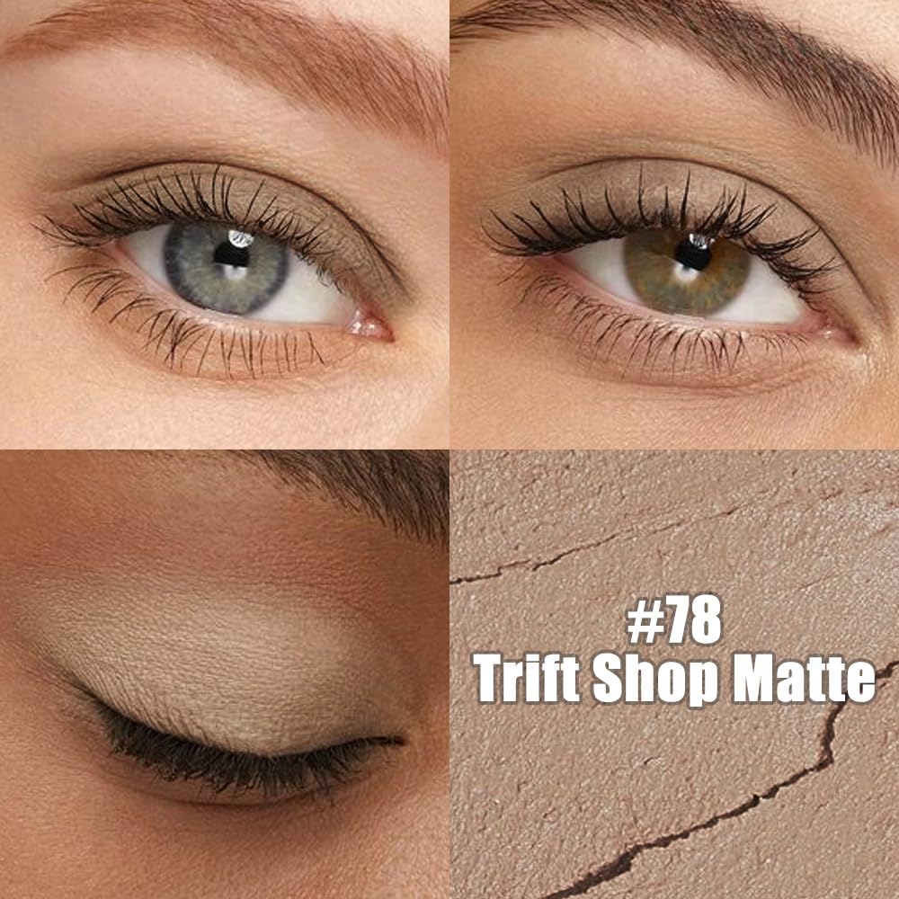 evpct Nude Matte Cream Eye Shadow Sticks Brightener Pencils for Women, Nude Silky Eyeshadow Applicator Stick Pen Waterproof Long Lasting, Blendable Crease-Proof Stick Eyeshadow Matte Eye Makeup 78