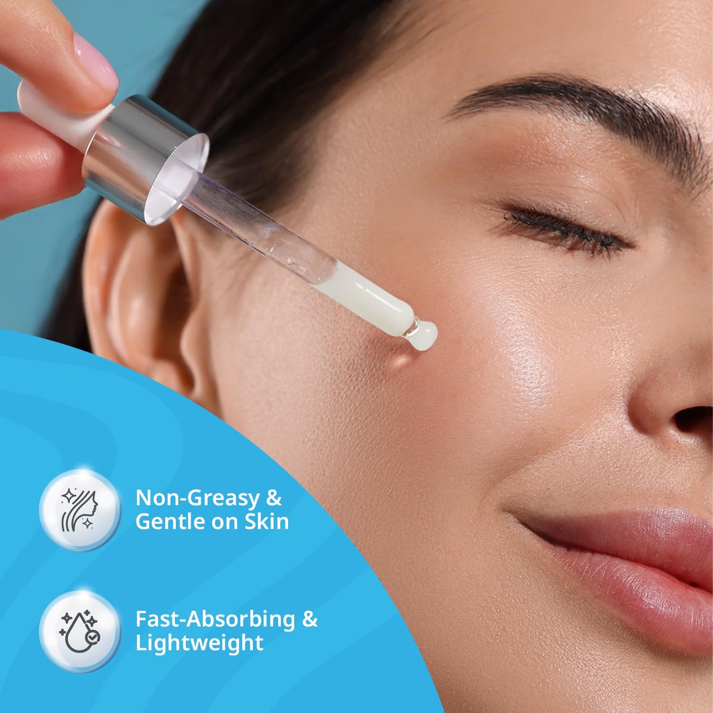 Ultra Hydrating Face Serum – Hyaluronic Acid + Resveratrol for Dry Skin – Lightweight All Natural Formula for Daily Moisture & Radiance – Boosts Moisture for a Dewy Glow 1.17 FL Oz