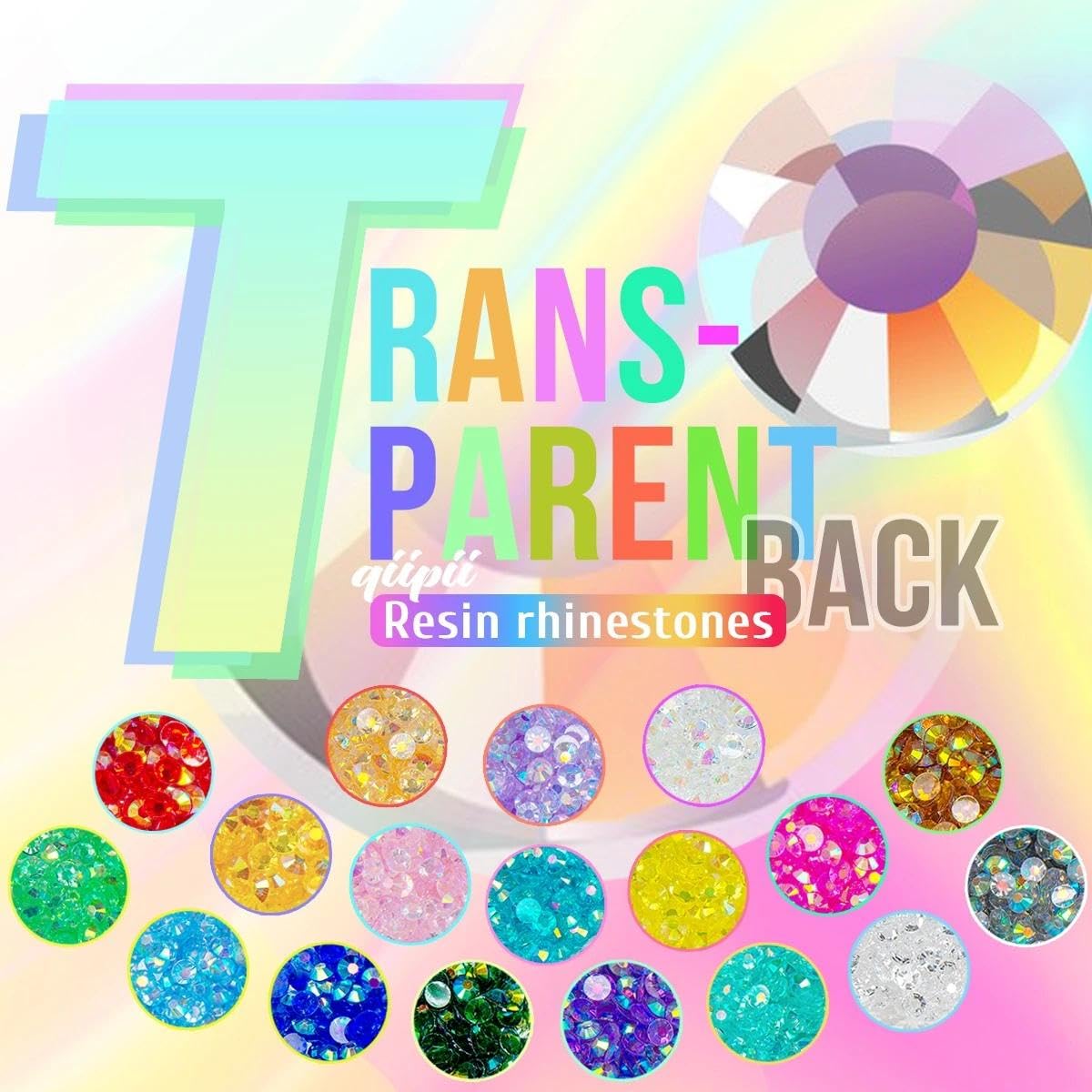 Transparent Clear Dark Purple AB Resin Rhinestones for Crafting 3mm 4mm 5mm Flatback Jelly Stones Gems Diamonds Charms for Nails Face Eyes Makeup Tumblers Bottles Mugs DIY Crafts Clothes Shoes