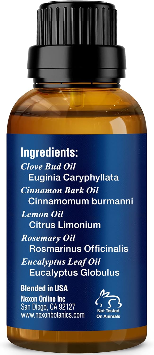 Robbers' Health Essential Oil Blend 30 ml - Immunity Boosting Thieves Oil - Natural Fighter Shield Against Impurities - Nexon Botanics