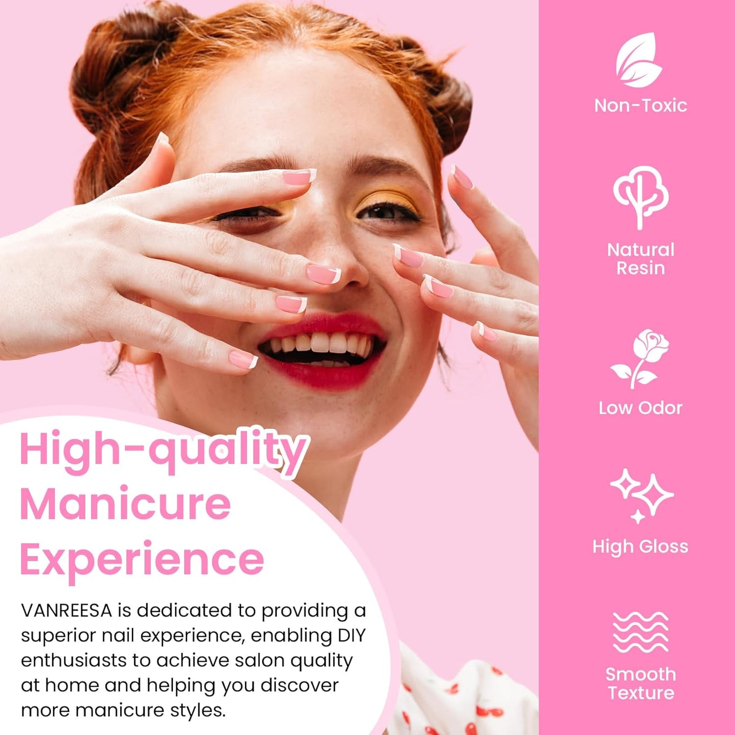 VANREESA 42 Pcs Gel Nail Polish Kit with U V Light 24 Colors Gel Polish Nail Kit Bright Pink Orange Green Glitter Blue Purple Nail Kit for Beginners Gifts for Women DIY at Home