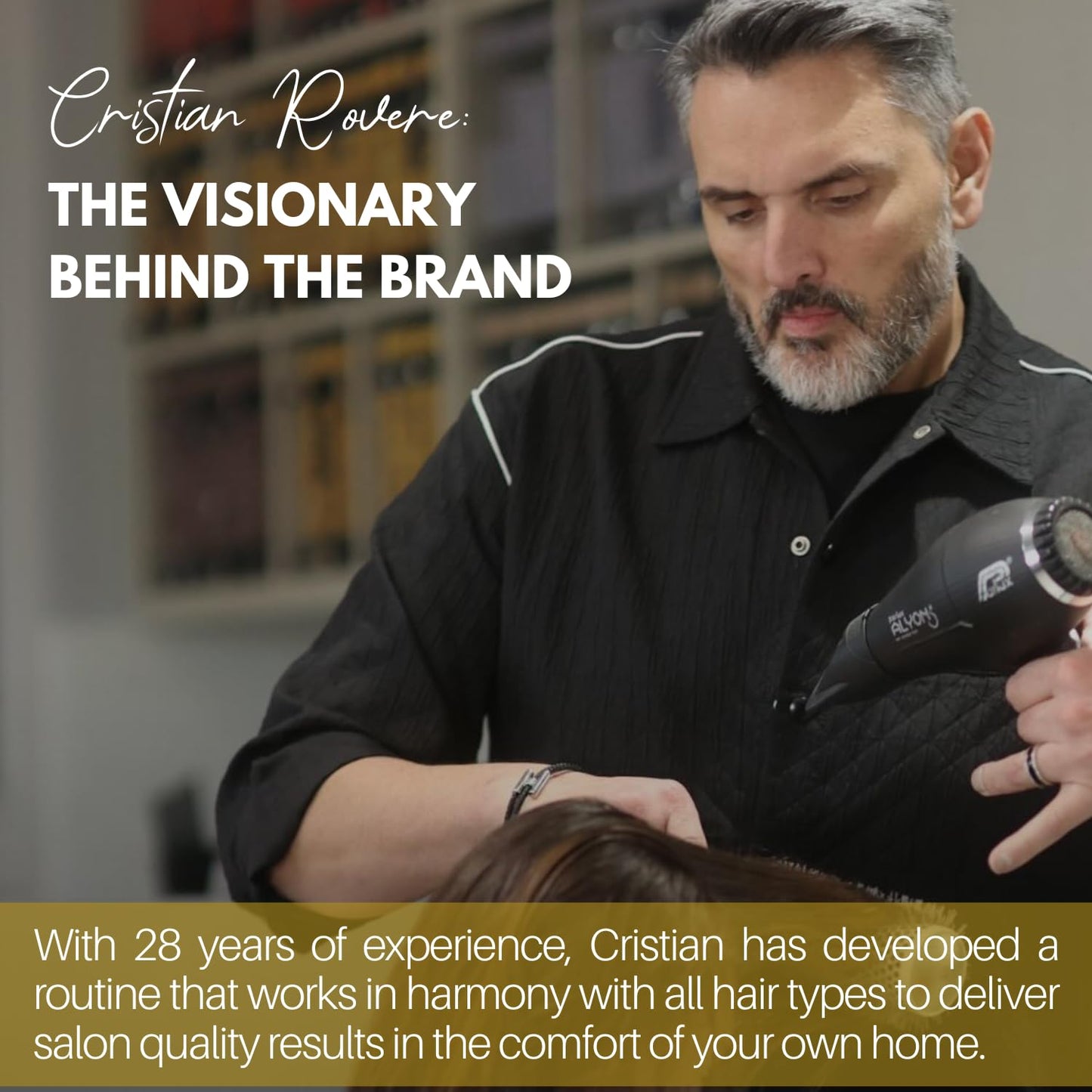 Cristian Rovere - Signature Hair Serum - Organic Argan Oil & Acai Extract - Frizz Control & Shine Serum - Sulfate Free & Paraben Free - Lightweight Hair Oil for Smoothness - 1.7 Fl Oz