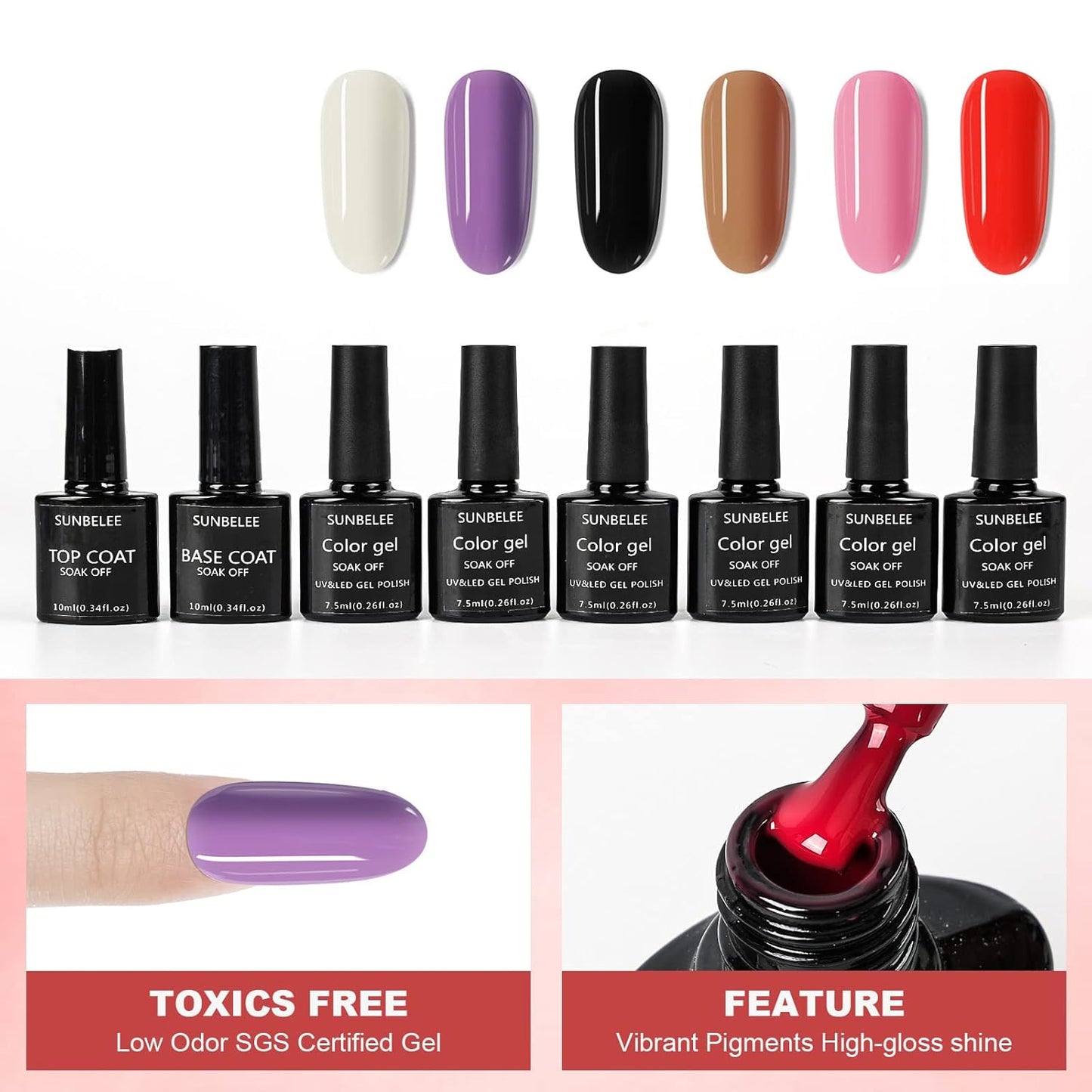 BLIFF Nail Kit Set Professional Acrylic with Everything, with Gel Nail Polish Kit Acrylic Liquid Monome with UV Light 36 Color Glitter Powder Nails Decoration Tools Home Salon